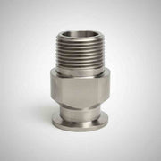 Vacuum Fitting KF25 Flange to 1 in. Male Threaded Adapter Stainless Steel Sanitary Fittings Ideal Vacuum