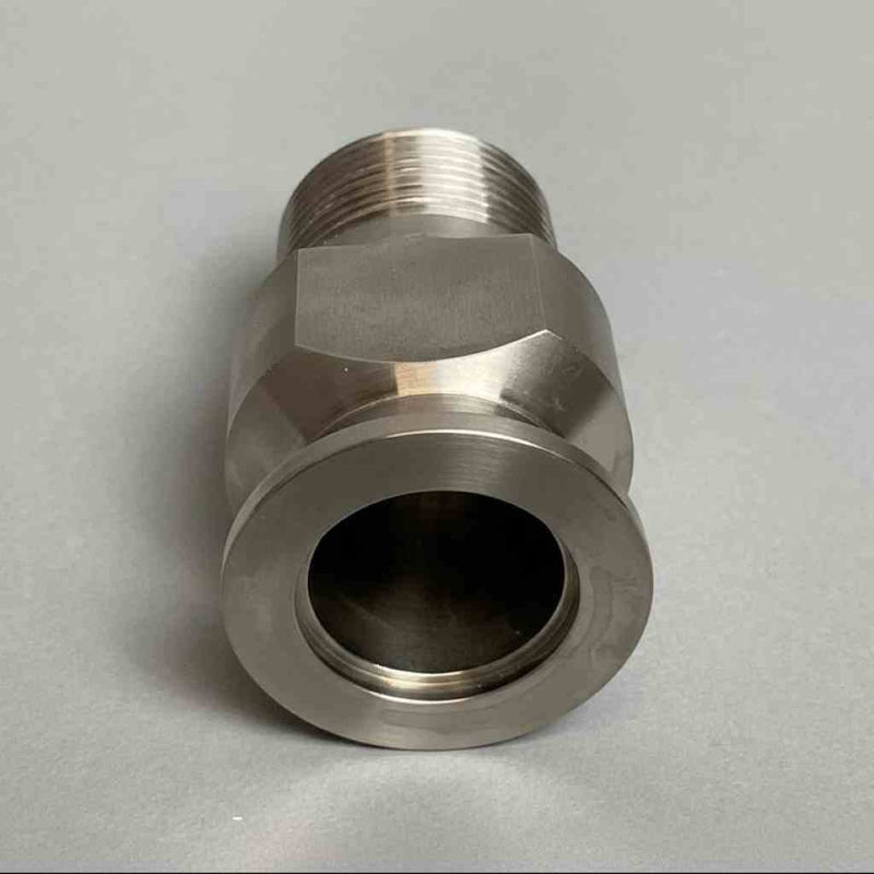 Vacuum Fitting KF25 Flange to 1 in. Male Threaded Adapter Stainless Steel Sanitary Fittings Ideal Vacuum