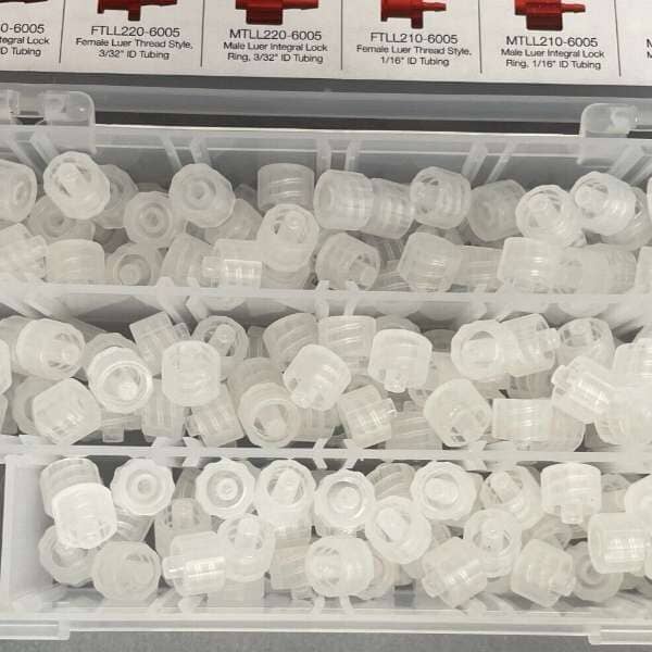 Value Plastics Male Luer Integral Lock Plug Total of 300 Fittings Luer Value Plastics