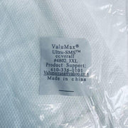 ValuMax Ultra-Safe Coveralls with Elastic Cuffs and Thumb Loops 3XL Case of 25 Protective Suits & Coveralls ValuMax