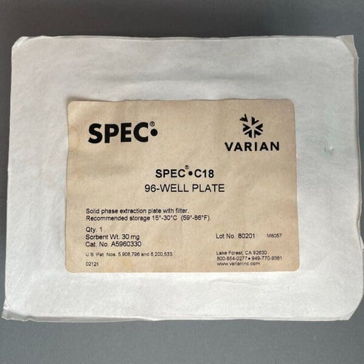 Varian SPEC C18 Microplate 96 Well 30 mg Filters Varian