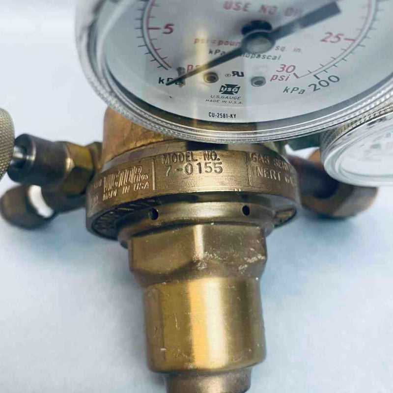 Victor Gas Regulator Single Stage CGA 580 Inlet 3000 PSIG Air Pressure Regulators Victor