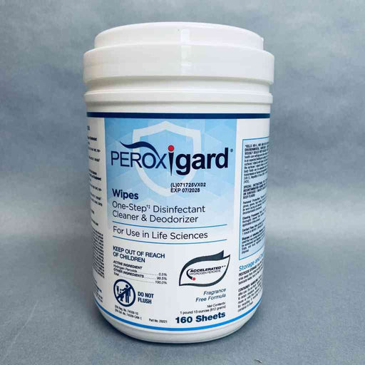 Virox Technologies Peroxigard Wipes Accelerated Hydrogen Peroxide Case of 12 Canisters with 160 Wipes Each Cleaning Equipment & Kits Virox Technologies