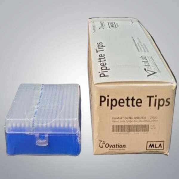 VistaLab Pipette Tips 250 ul Filtered 5 Racks with 192 Tips Each Pipettes & Pipette Tips VistaLab