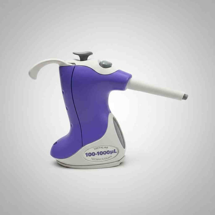 VistaLab QS Ovation Pipette 1000 ul Single Channel Adjustable Volume Pipettors/Automatic Pipettes VistaLab