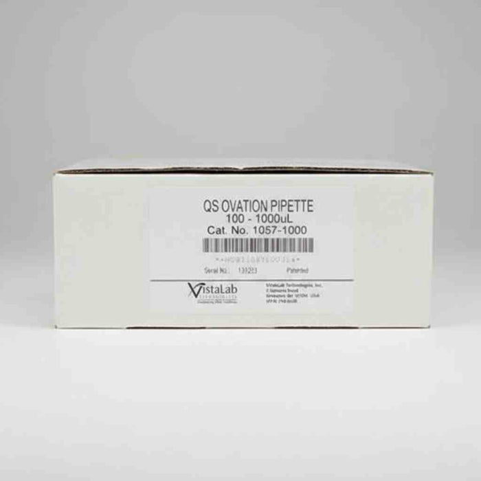 VistaLab QS Ovation Pipette 1000 ul Single Channel Adjustable Volume Pipettors/Automatic Pipettes VistaLab