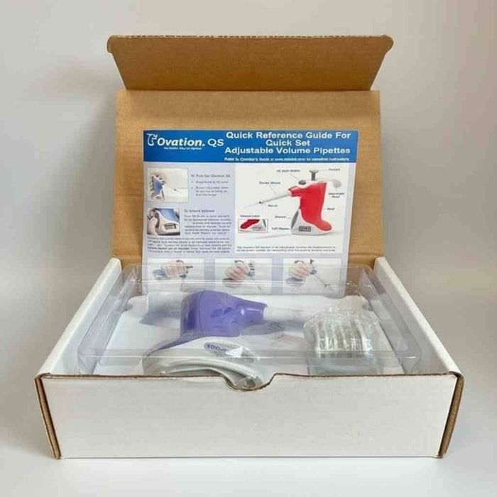 VistaLab QS Ovation Pipette 1000 ul Single Channel Adjustable Volume Pipettors/Automatic Pipettes VistaLab