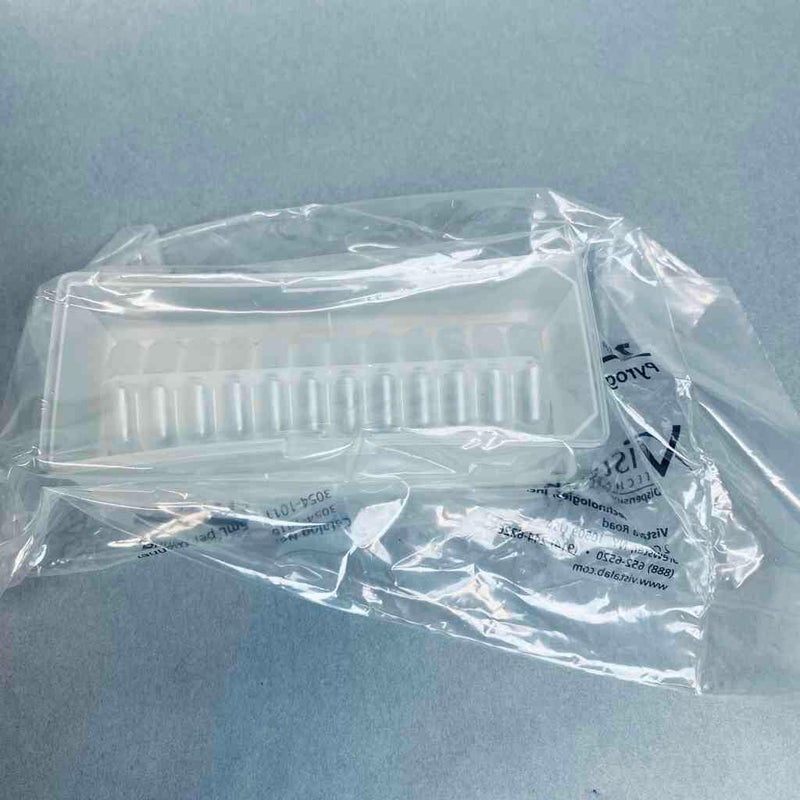 VistaLab Reagent Reservoir 12 Channel with Lid Individually Packaged 50 Basins Reagent Reservoirs VistaLab
