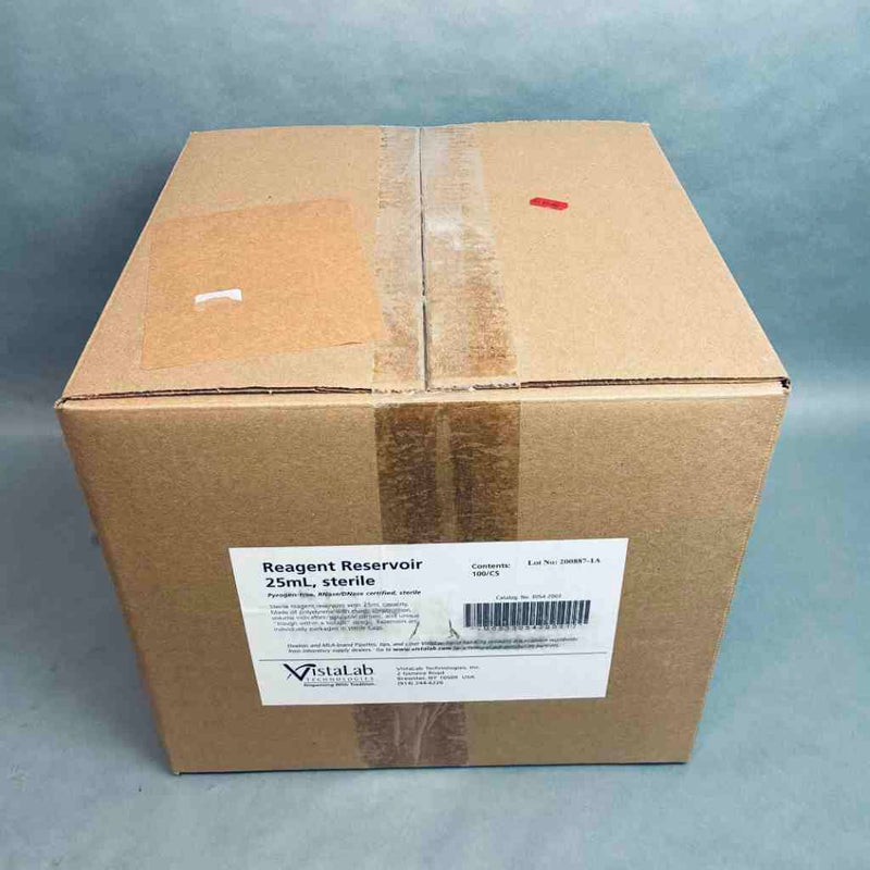VistaLab Reagent Reservoir 25 ml Polystyrene Individually Sealed Case of 100 Lab Consumables::Reservoirs VistaLab