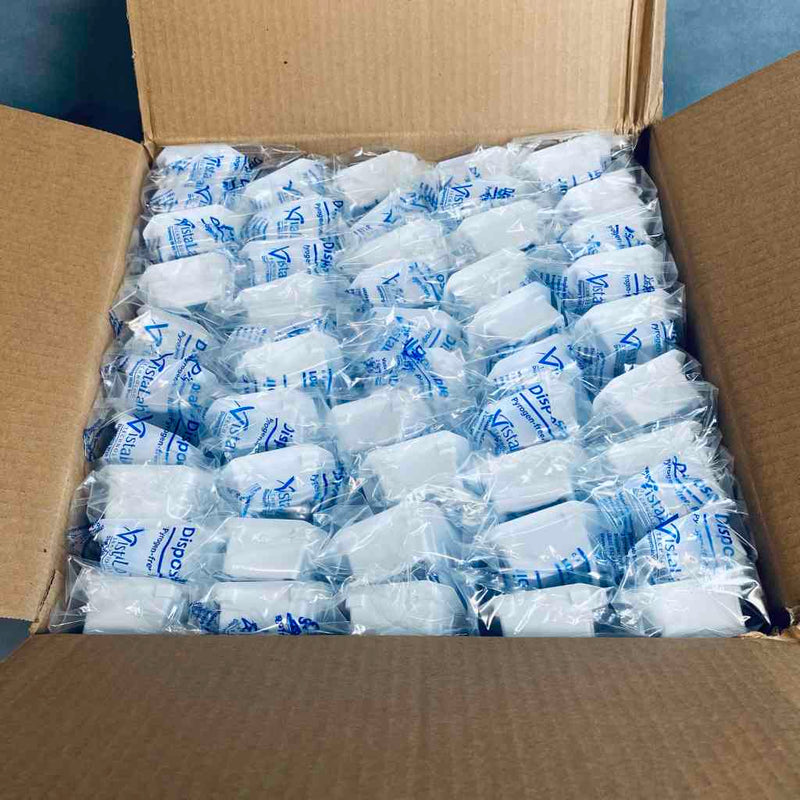 VistaLab Reagent Reservoir 50 ml Polystyrene Sterile Individually Sealed Case of 100 Basins Reagent Reservoirs VistaLab