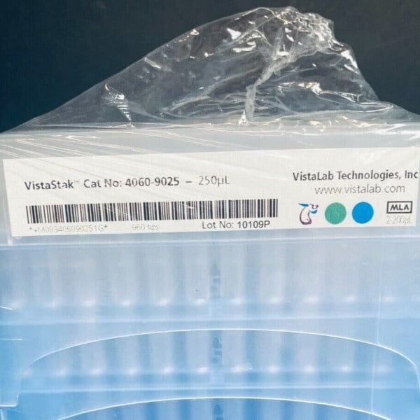 VistaStak Pipette Tips 250 ul 5 Racks with 192 Tips Each - Total of 960 Tips Pipettes & Pipette Tips VistaLab