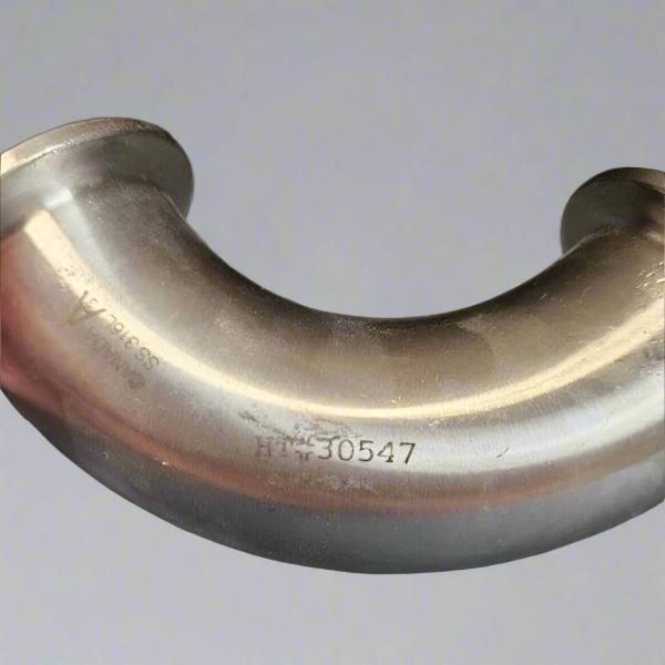 VNE Sanitary Elbow 90 Degree 1.5 in Diameter 316L Stainless Steel Lab Equipment::Pumps, Pump Access. & Tubing VNE