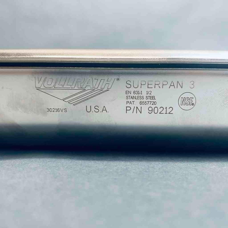 Vollrath Superpan 3 Stainless Steel 12.75 x 10.375 x 1.5 in. Lot of 2 Pans Other Vollrath