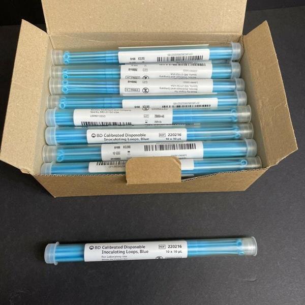 VWR 220216 Disposable Inoculating Loops 10 ul Blue Pack of 250 Other VWR