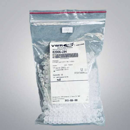 VWR 8-Strip Tube Caps for Sample Library Tubes 1.2 ml Pack of 125 Strips Lab Consumables::Tubes, Vials, and Flasks VWR