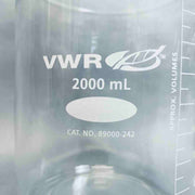 VWR 89000-242 Glass Media Storage Bottle 2 L with GL45 Cap - Lot of 2 Bottles Bottles PYREX