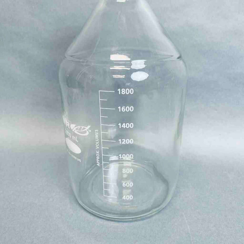 VWR 89000-242 Glass Media Storage Bottle 2 L with GL45 Cap - Lot of 2 Bottles Bottles PYREX