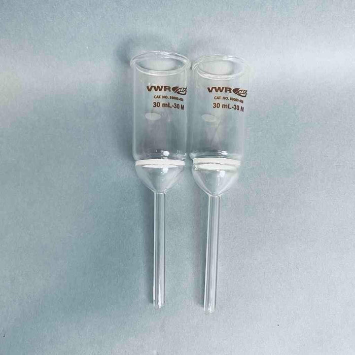 VWR 89000-430 Buchner Filter Funnel 30 ml Medium Frit Lot of 2 Funnels Funnels VWR