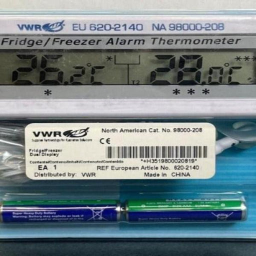 VWR 98000-208 Freezer Alarm Thermometer Digital Dual Display Other VWR