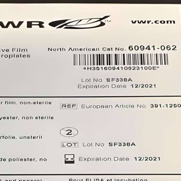 VWR Adhesive Microplate Seal Total of 200 Plate Seals Lab Consumables::Storage and Culture Plates VWR