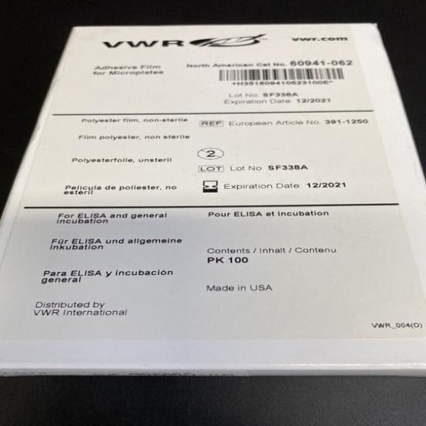 Vwr Key Chain VWR Adhesive Microplate Seal — Life Sciences Trading