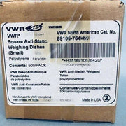VWR Anti-Static Weighing Dish Small Square Polystyrene Pack of 500 Dishes Other Healthcare, Lab & Dental VWR