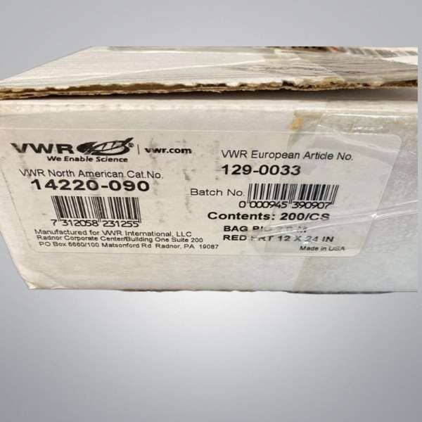 VWR Autoclave Bag High Strength 305 x 610 mm 150 Waste Bags Other VWR