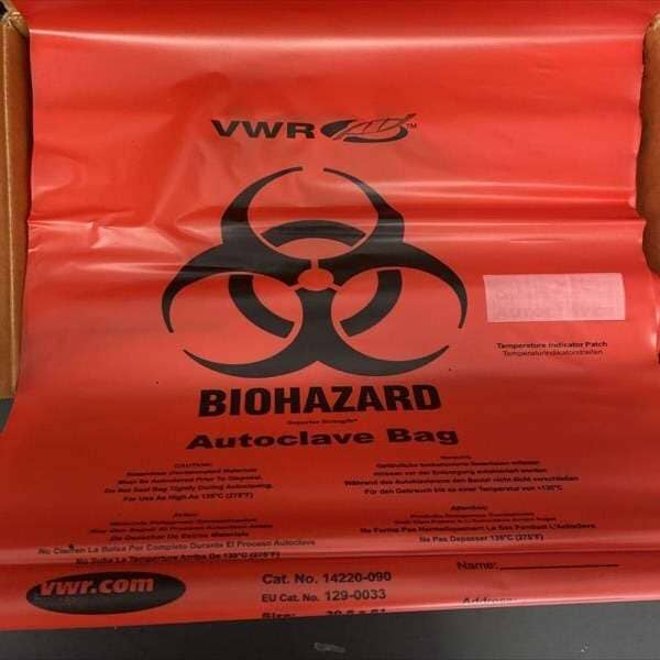 VWR Autoclave Bag High Strength 305 x 610 mm 150 Waste Bags Other VWR