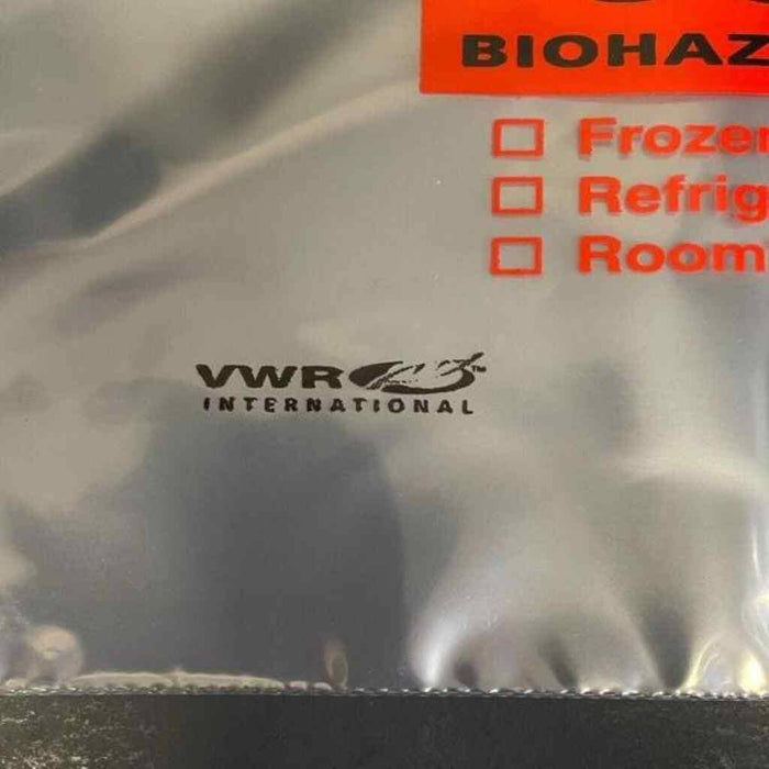 VWR Biohazard Specimen Bag Secura T 9 x 12 inches - 395 Bags Other Medical & Lab Equipment VWR