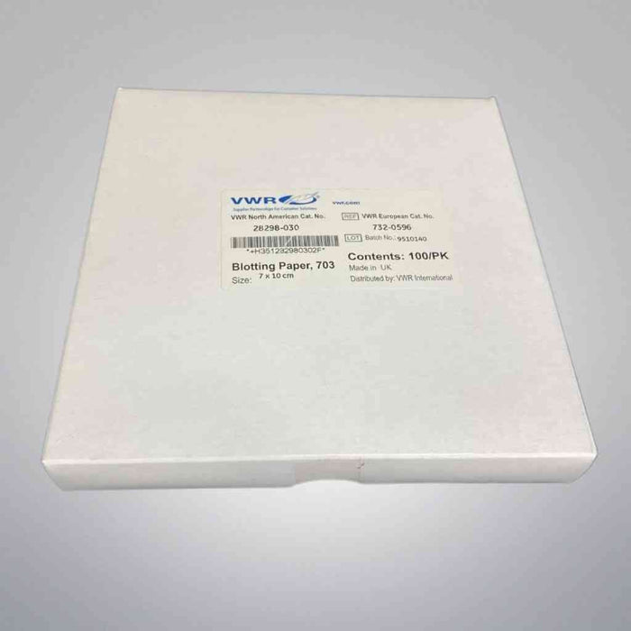 VWR Blotting Paper 7 x 10 cm Grade 703 Sealed 300 Sheets Filter Paper VWR