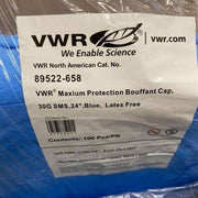 VWR Bouffant Cap Maximum Protection Blue Latex Free 400 Caps Other VWR