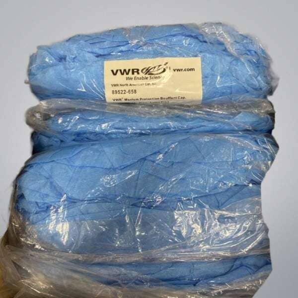 VWR Bouffant Cap Maximum Protection Blue Latex Free 400 Caps Other VWR