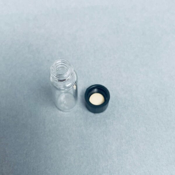 VWR Clear Glass Vial 1/2 Dram 12×35 mm with Phenolic Screw Cap 72 Vials Lab Consumables::Tubes, Vials, and Flasks VWR