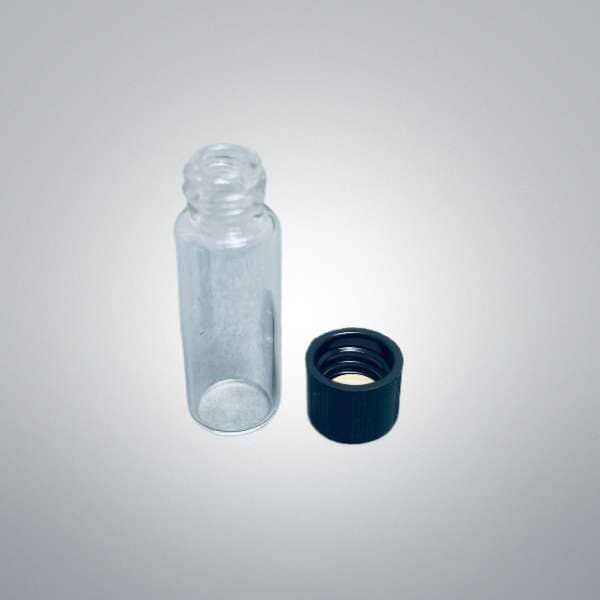 VWR Clear Glass Vial 1/2 Dram 12×35 mm with Phenolic Screw Cap 72 Vials Lab Consumables::Tubes, Vials, and Flasks VWR