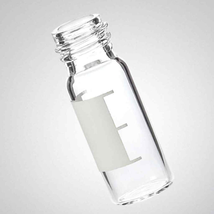 VWR Clear Glass Vials 1.8 ml ND9 Screw Neck Write-on Patch 12 x 32 mm 100 Vials Vials VWR