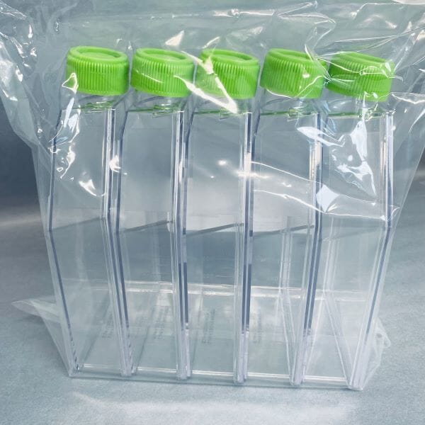 VWR Culture Flask 182.5 cm2 with Plug Seal Cap PS Sterile 8 packs of 5 - Total of 40 Flasks Lab Flasks VWR