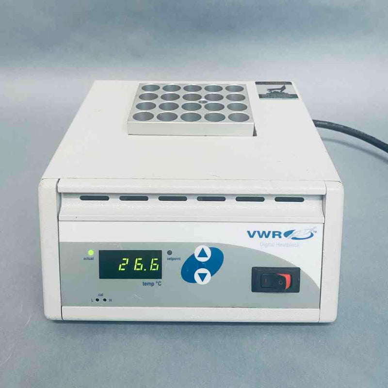 VWR Digital Block Heater with 1.5 ml 20 Well Heating Block and Warranty Lab Incubators VWR