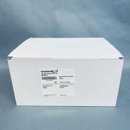 VWR Dispenser Syringe 0.5 ml Sterile Case of 100 Dispensers Pipettes & Pipette Tips VWR