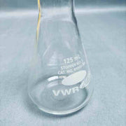 VWR Erlenmeyer Flask 125 ml Narrow Mouth Heavy Duty Rim Lot of 9 Flasks Lab Flasks VWR