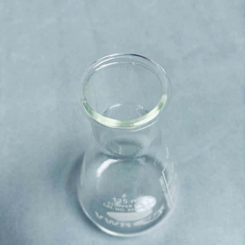 VWR Erlenmeyer Flask 125 ml Narrow Mouth Heavy Duty Rim Lot of 9 Flasks Lab Flasks VWR