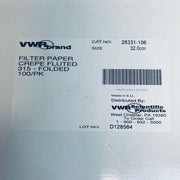 VWR Filter Paper Crepe Fluted Grade 315 32 cm Pack of 100 Filters Filter Paper VWR