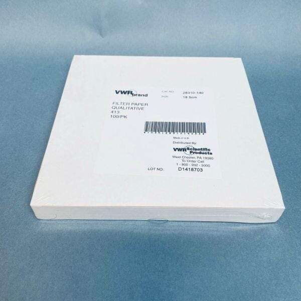 VWR Filter Paper Qualitative 413 18.5 cm Pack of 100 Papers Filters VWR