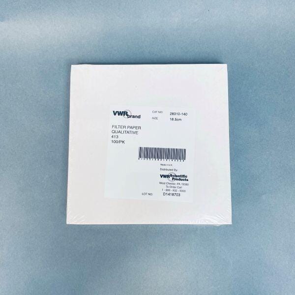 VWR Filter Paper Qualitative 413 18.5 cm Pack of 100 Papers Filters VWR
