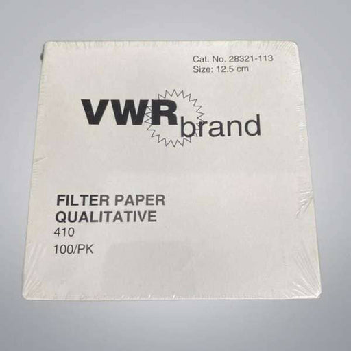 VWR Filter Paper Qualitative Grade 410 12.5cm - 2 Boxes with 100 Sheets Each Filters VWR