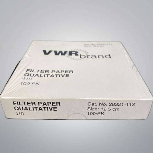 VWR Filter Paper Qualitative Grade 410 12.5cm - 2 Boxes with 100 Sheets Each Filters VWR