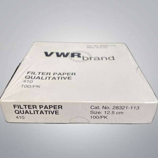 VWR Filter Paper Qualitative Grade 410 12.5cm - 2 Boxes with 100 Sheets Each Filters VWR