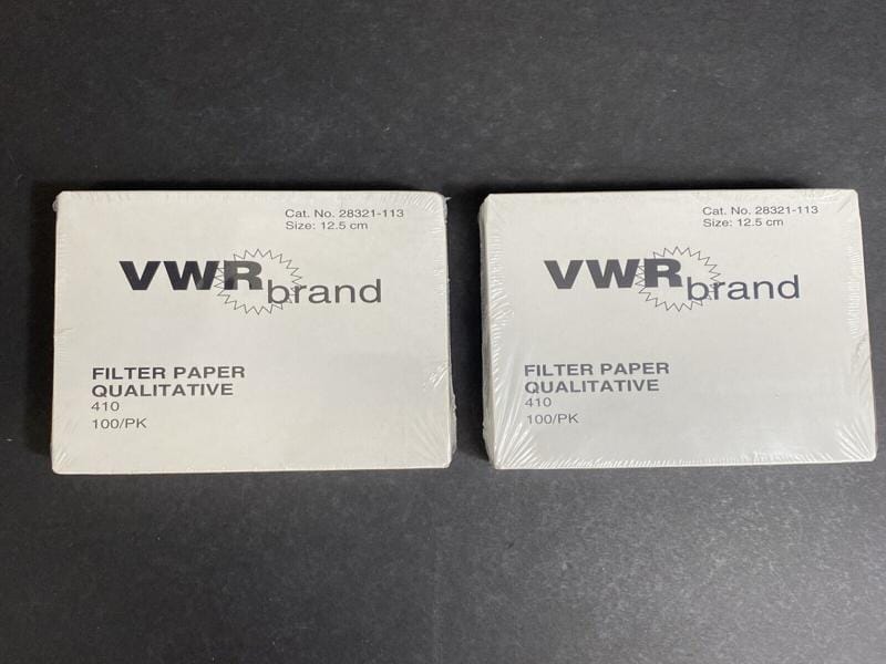 VWR Filter Paper Qualitative Grade 410 2 Boxes, 100 Sheets — Life