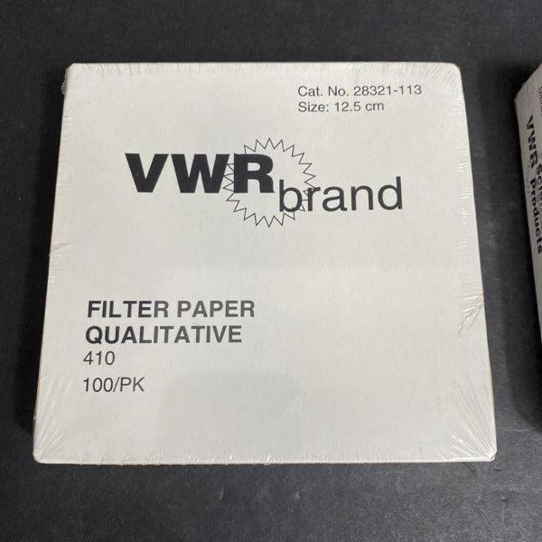 VWR Filter Paper Qualitative Grade 410 2 Boxes, 100 Sheets — Life