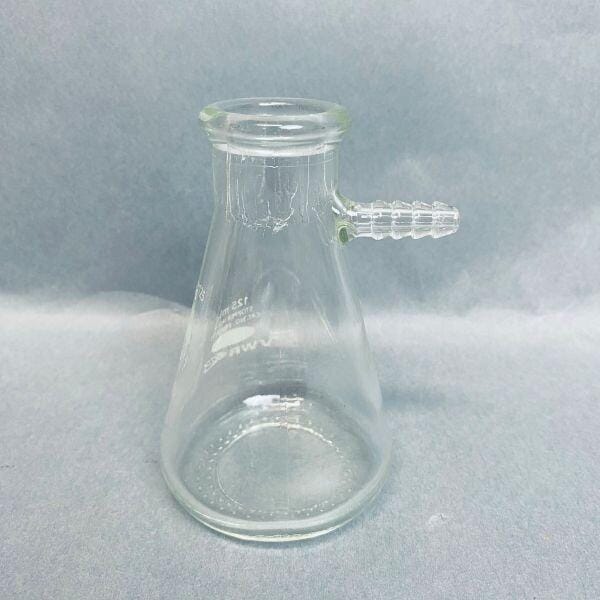 VWR Filtering Flask Heavy Wall 125 ml Side Hose Connection Lot of 3 Flasks Glassware VWR