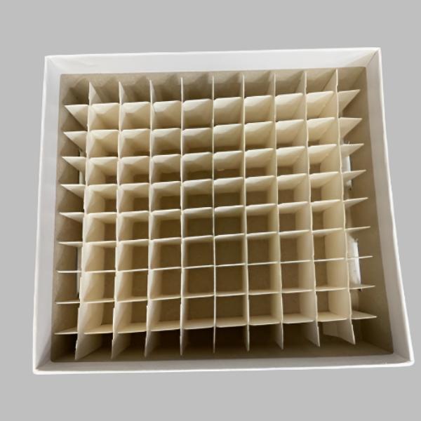 VWR Freezer Box Carboard 2 in. with Drain Slot Holds 100 Tubes 34 Boxes Lab Consumables::Tubes, Vials, and Flasks VWR